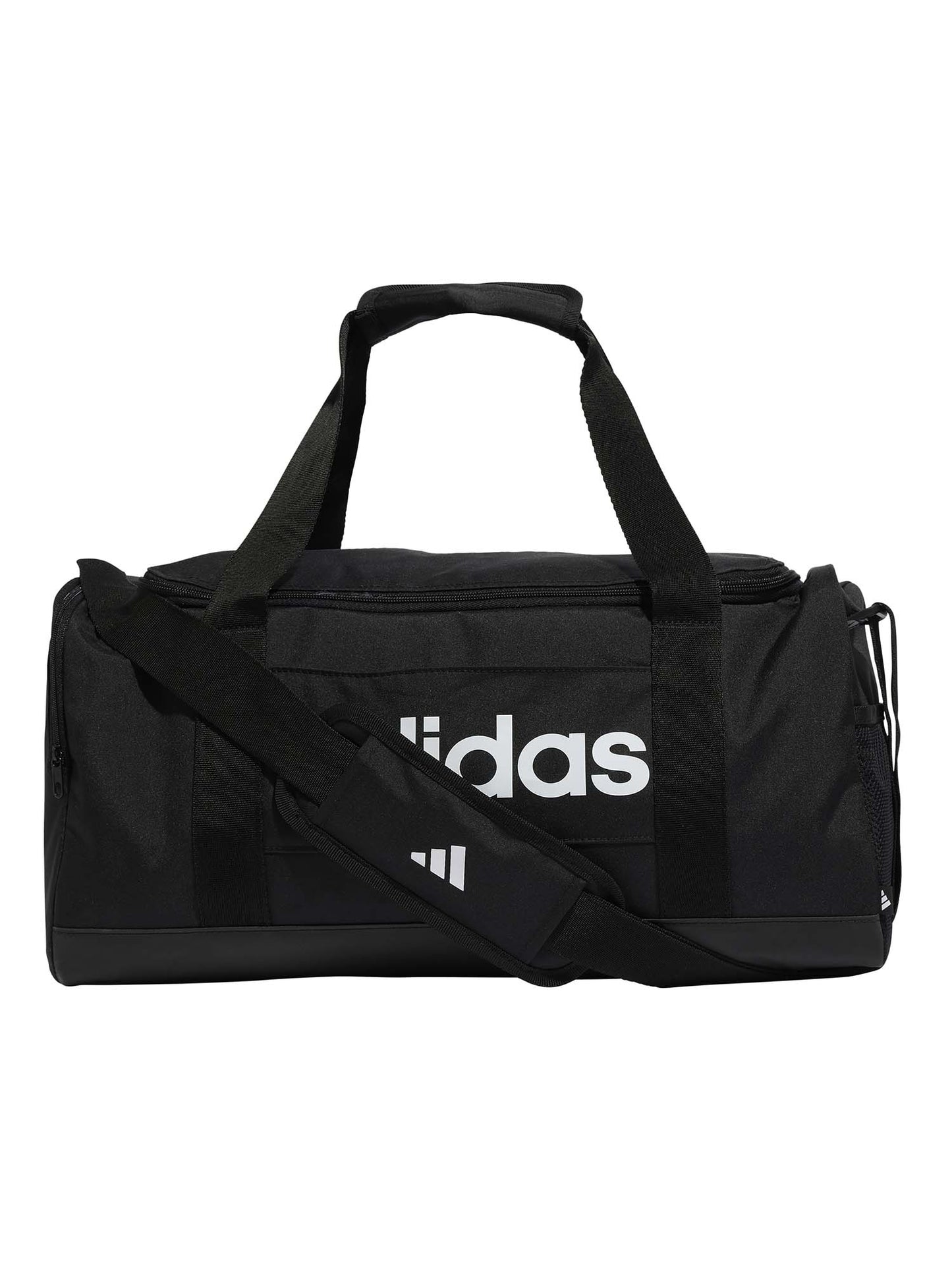 Borsone sportivo Adidas nero da uomo con doppio manico e tracolla