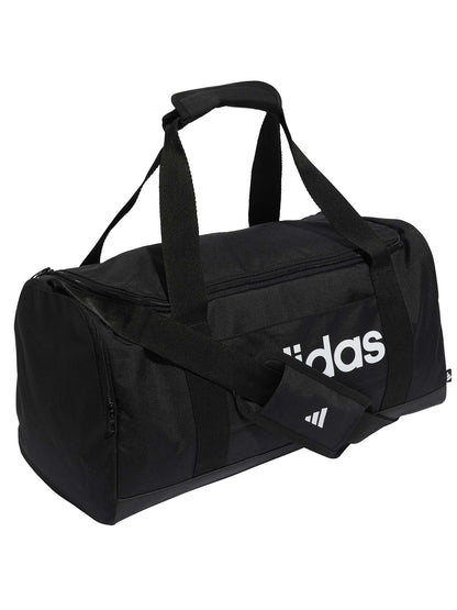 Borsone sportivo Adidas nero da uomo con doppio manico e tracolla
