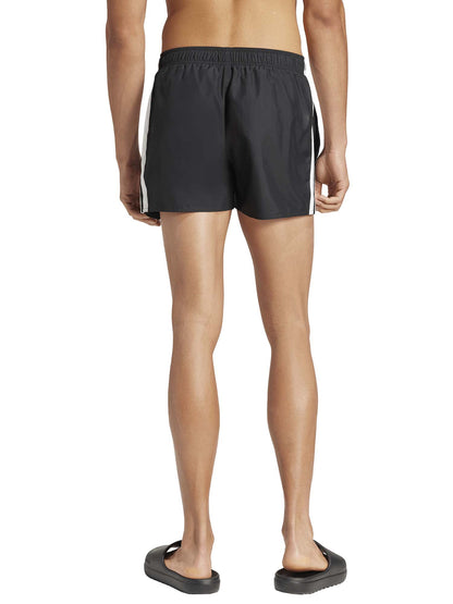 Costume da bagno boxer Adidas nero da uomo con 3 strisce
