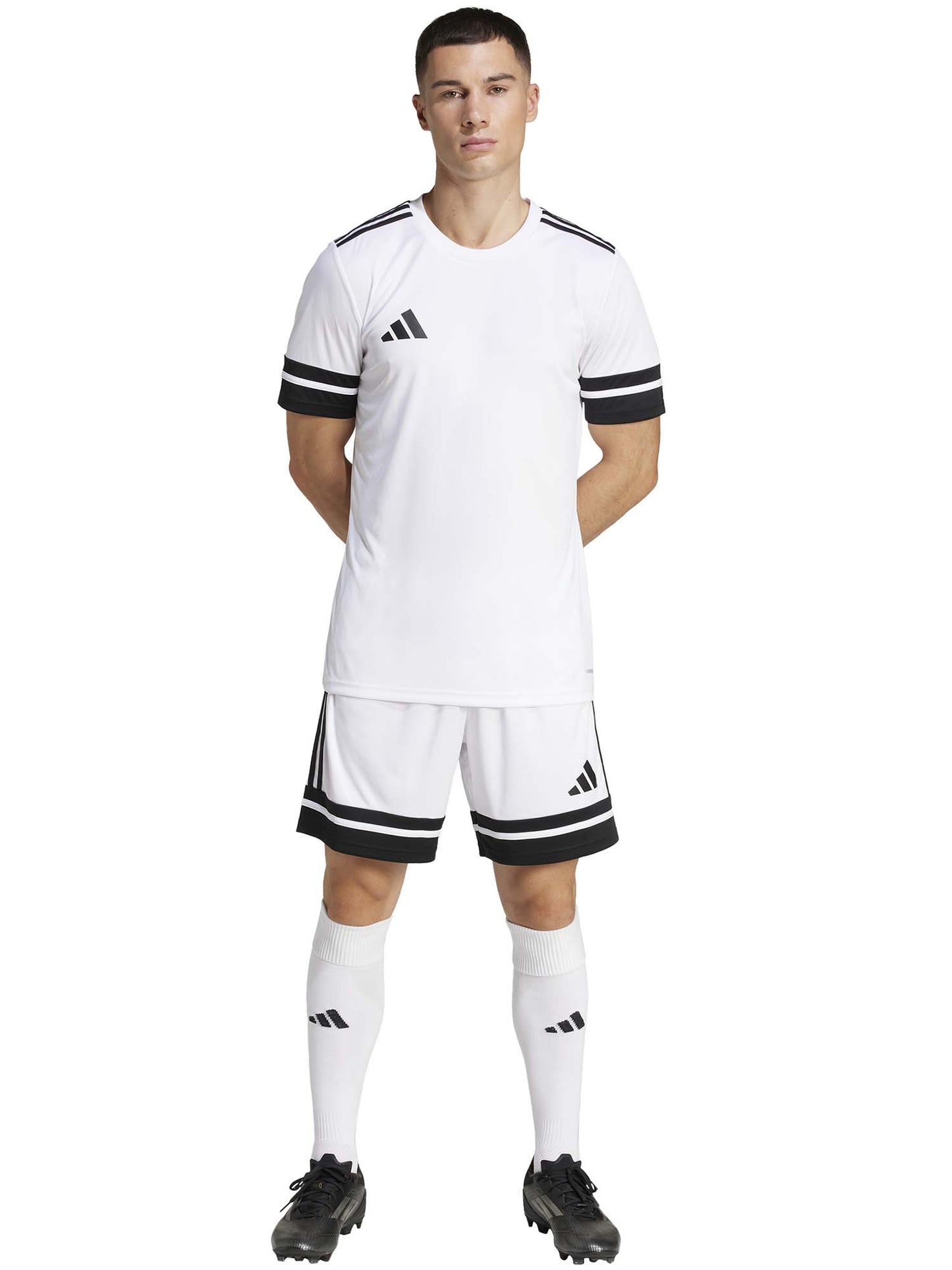 T-SHIRT SQUADRA 25 ADIDAS DA UOMO BIANCO-NERO