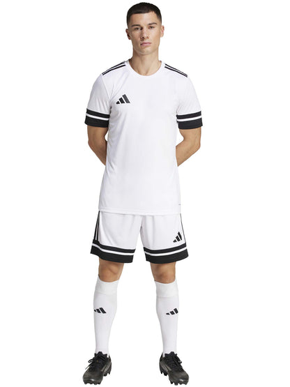 Adidas squadra 25 t-shirt mm calcio da uomo bianco-nero