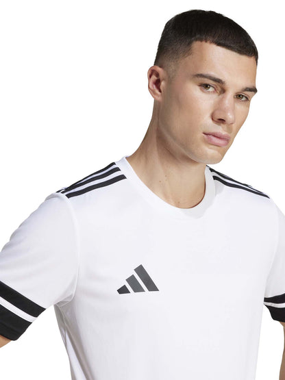 Adidas squadra 25 t-shirt mm calcio da uomo bianco-nero