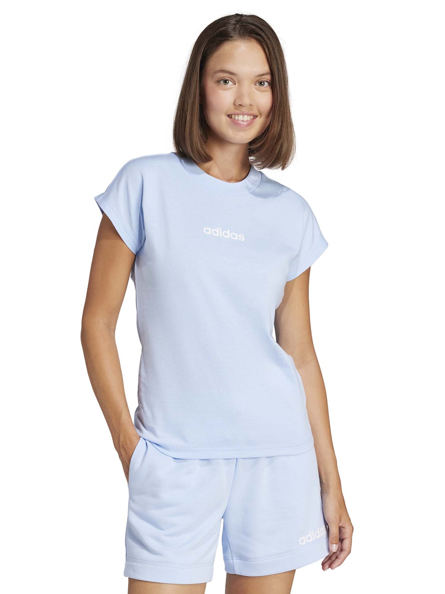 T-SHIRT ESSENTIALS ADIDAS DONNA CELESTE