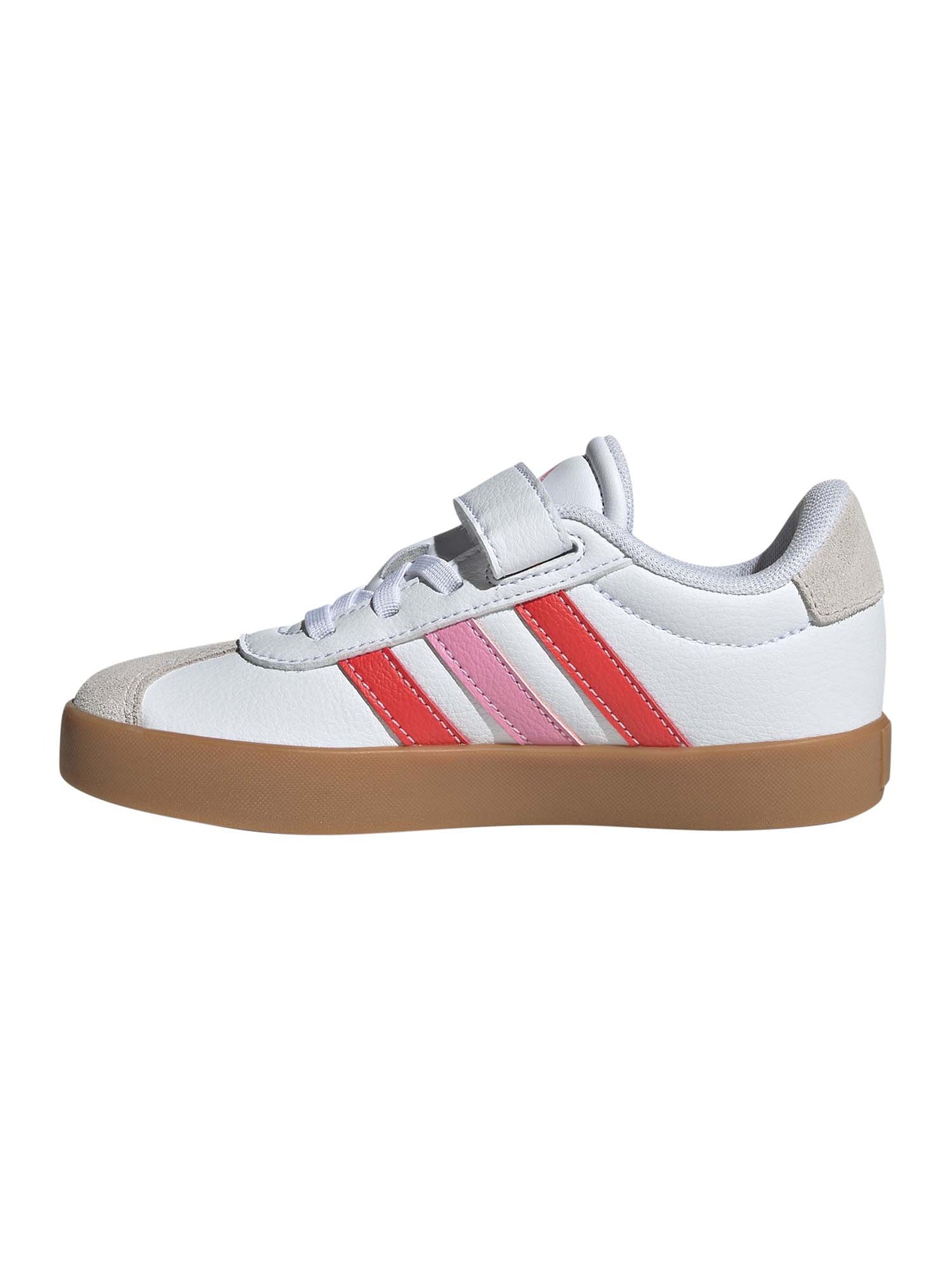 SNEAKERS VL COURT 3.0 ADIDAS BAMBINA BIANCO ROSA