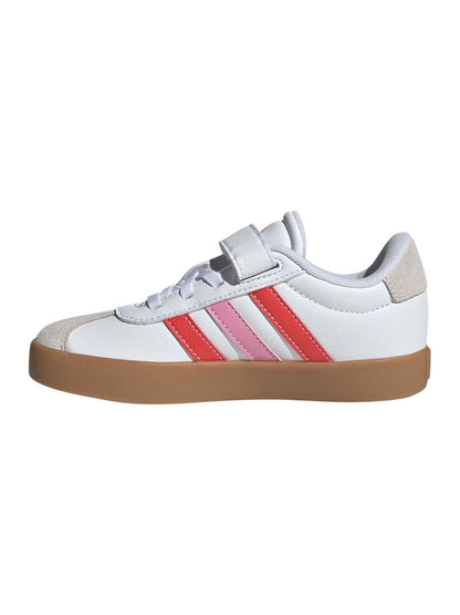 SNEAKERS VL COURT 3.0 ADIDAS BAMBINA BIANCO ROSA
