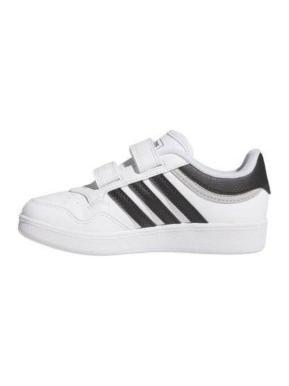 SNEAKERS HOOPS 4.0 ADIDAS BAMBINO BIANCO-NERO