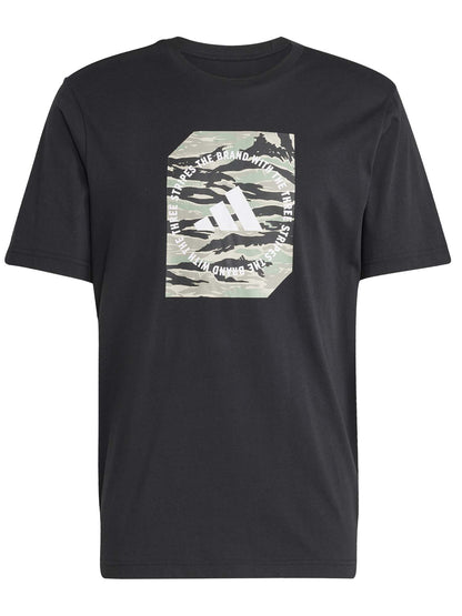 T-SHIRT GRAPHIC ADIDAS UOMO NERO