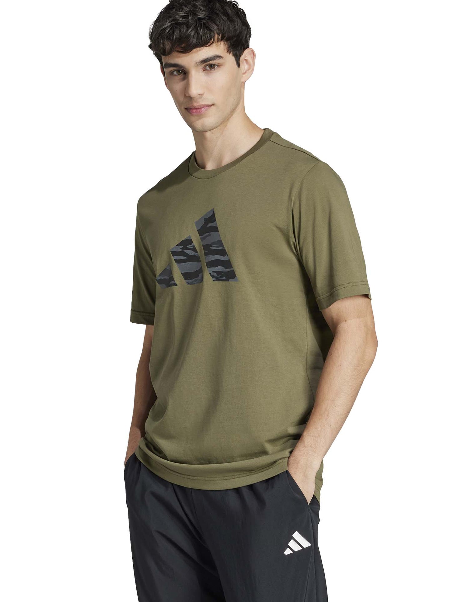 T-SHIRT CODES GRAPHIC ADIDAS UOMO VERDE MILITARE