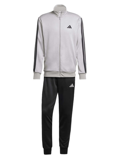 Tuta sportiva Adidas 3-Stripes da uomo in grigio