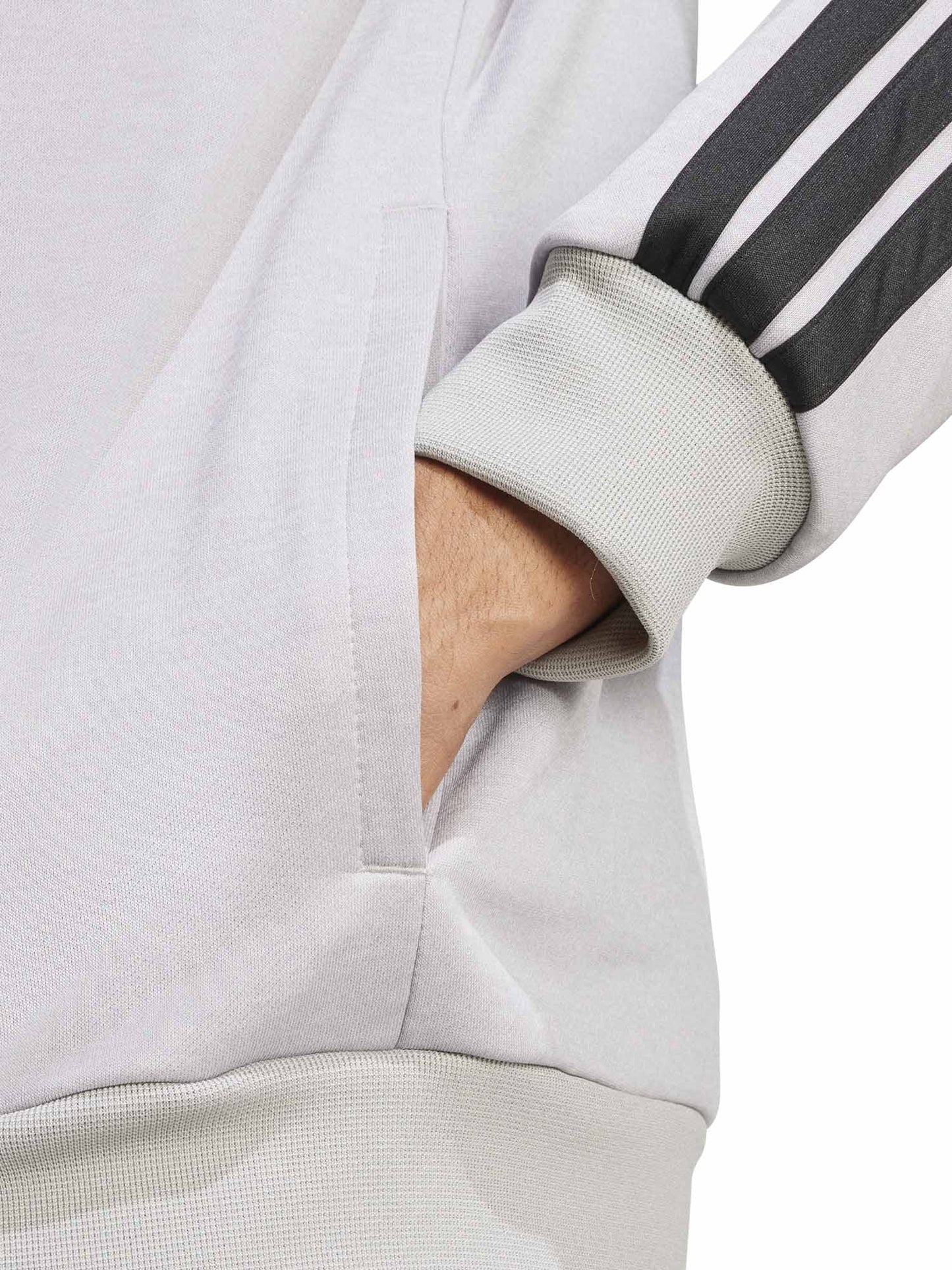 Tuta sportiva Adidas 3-Stripes da uomo in grigio
