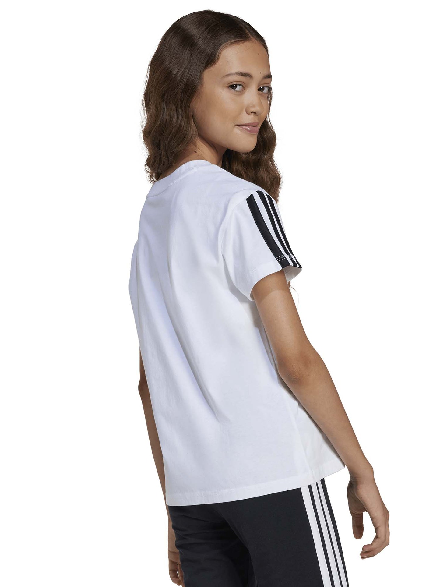 T-SHIRT ESSENTIALS ADIDAS BAMBINA BIANCO
