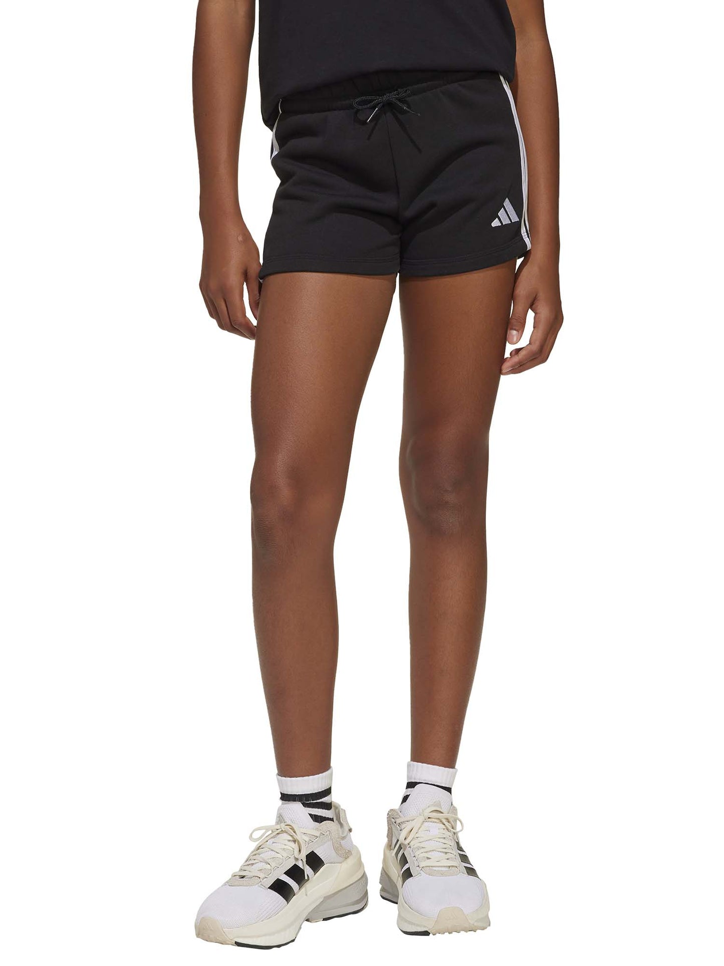 Short Essentials Adidas da bambina in cotone nero