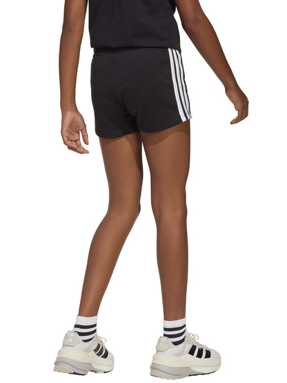 Short Essentials Adidas da bambina in cotone nero