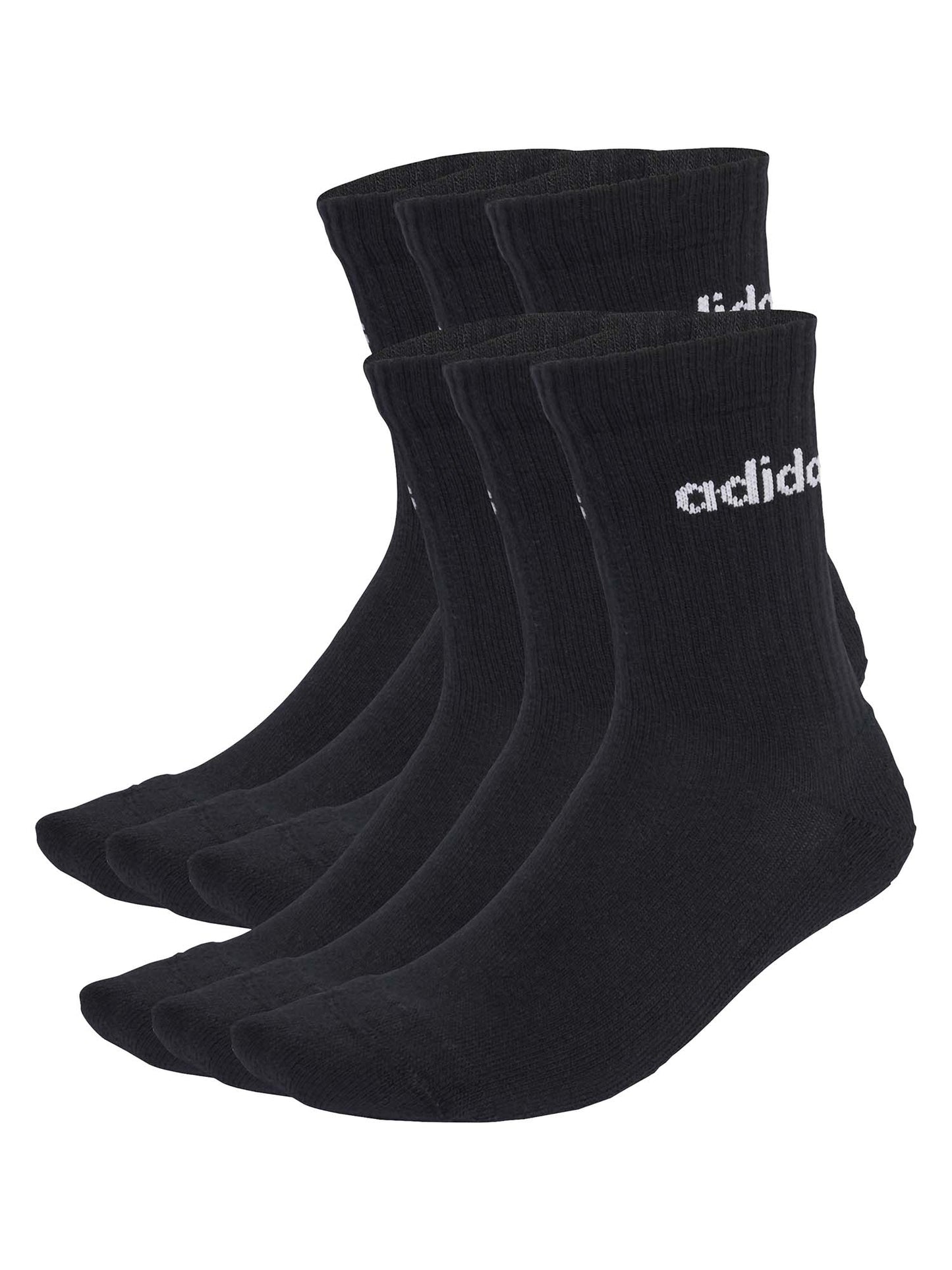 CALZE AMMORTIZZATE 6 PAIA ADIDAS UNISEX NERO