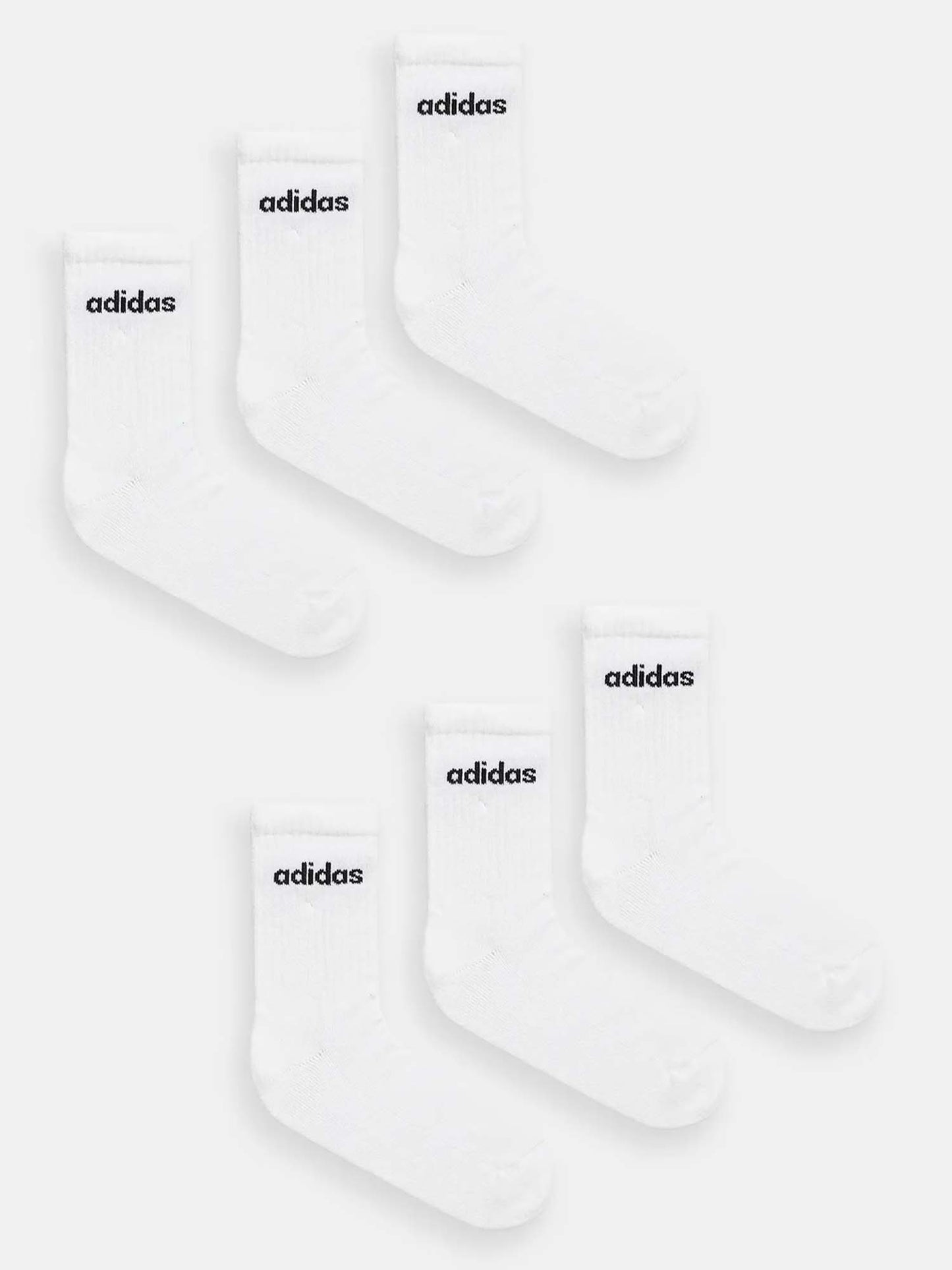 CALZE AMMORTIZZATE 6 PAIA ADIDAS UNISEX BIANCO
