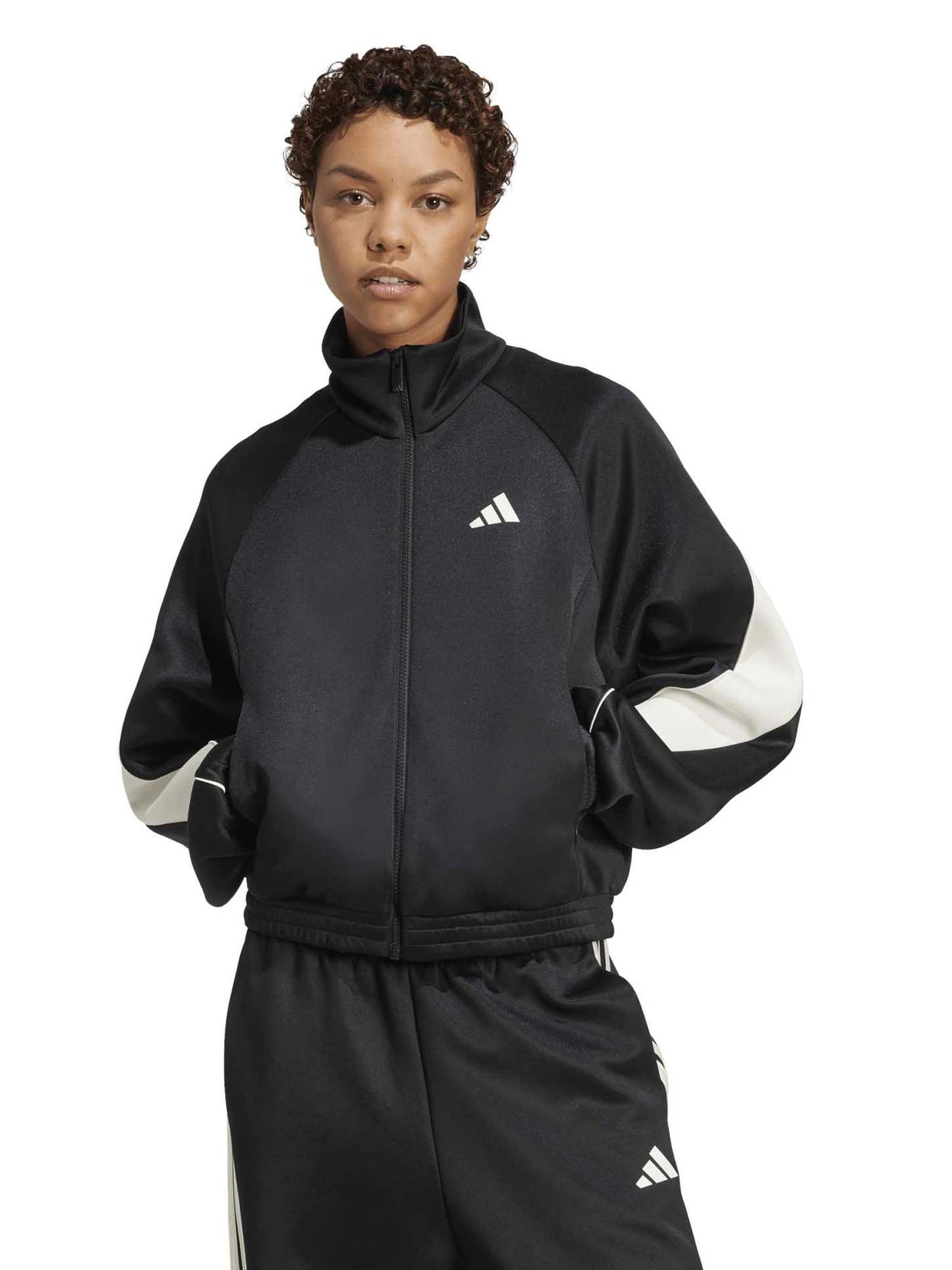 Adidas Stadium Tracktop, felpa da donna nera