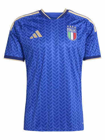 T-SHIRT AZZURRA ADIDAS ITALIA 26 FIGC DA UOMO