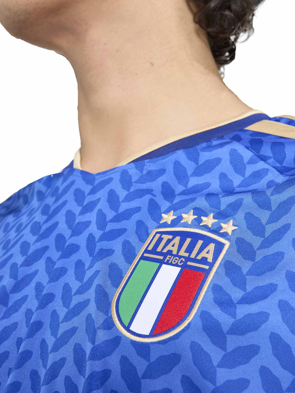 Adidas figc h jsy t-shirt mm calcio da uomo blu