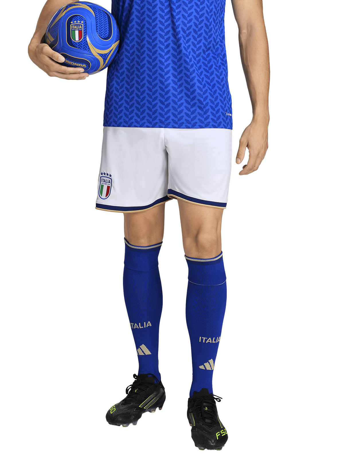 Adidas figc h short calcio da uomo bianco