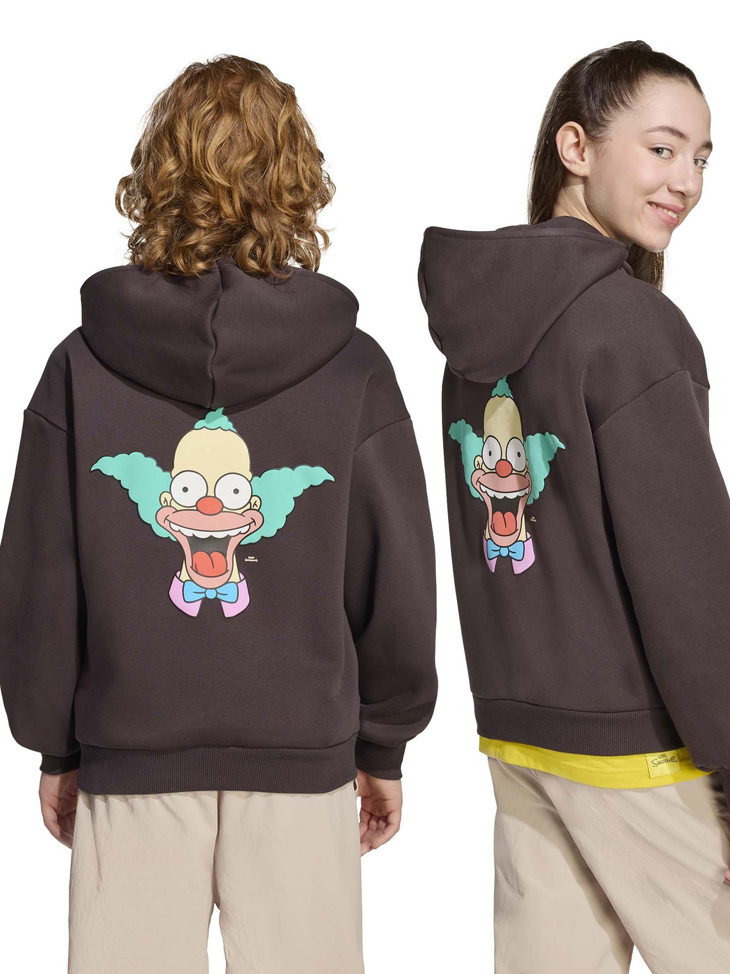 FELPA GRAFICA THE SIMPSONS ADIDAS DA RAGAZZI UNISEX MARRONE