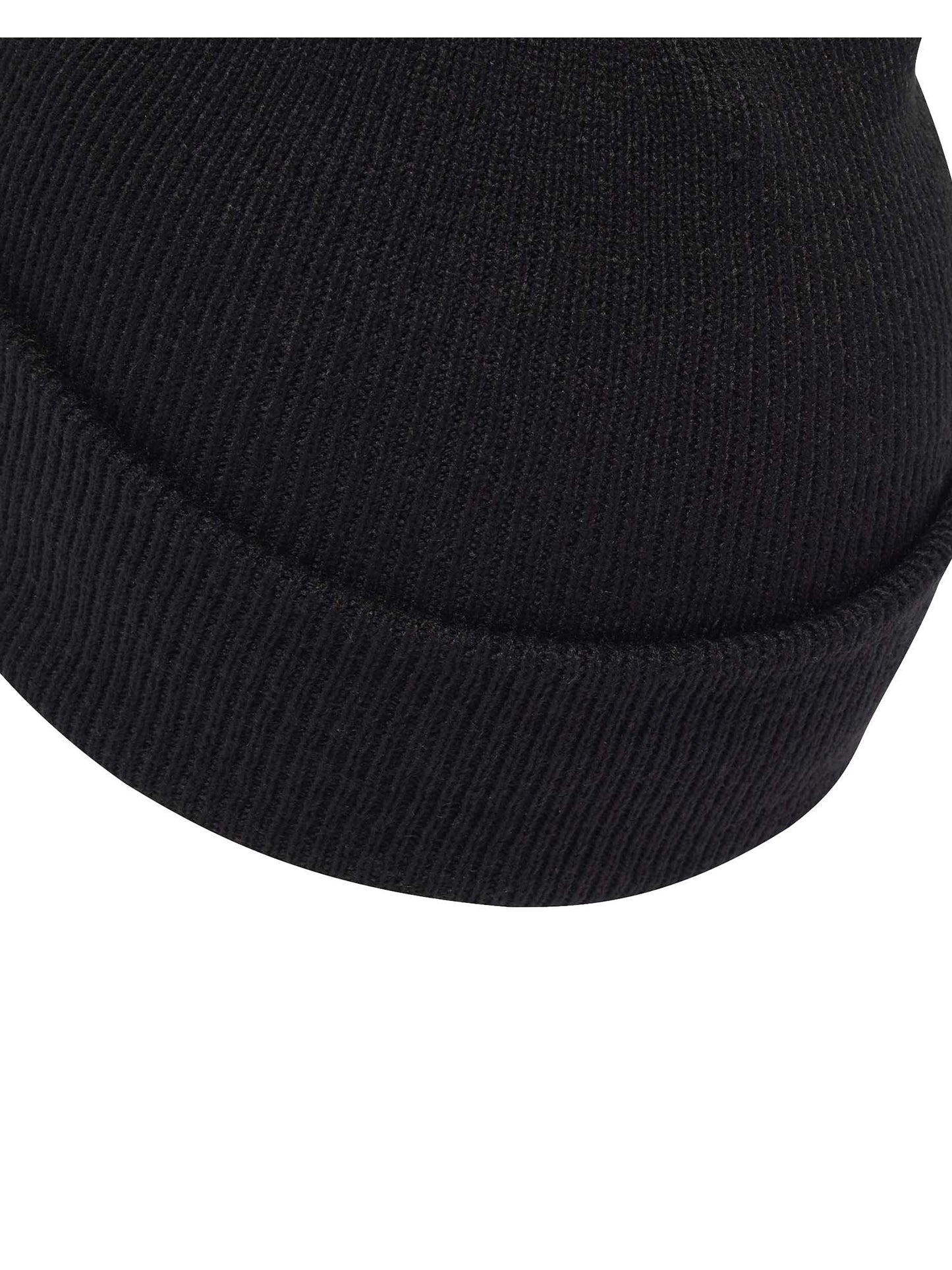 CAPPELLO CON RISVOLTO LOGATO ADIDAS UNISEX NERO