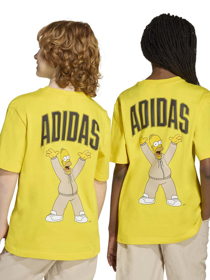 T-SHIRT GRAFICA THE SIMPSONS ADIDAS RAGAZZI UNISEX GIALLO