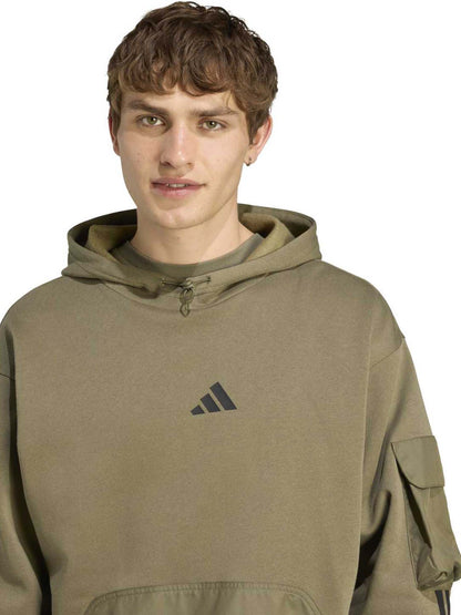 Adidas M CT Utility HD, felpa da uomo verde
