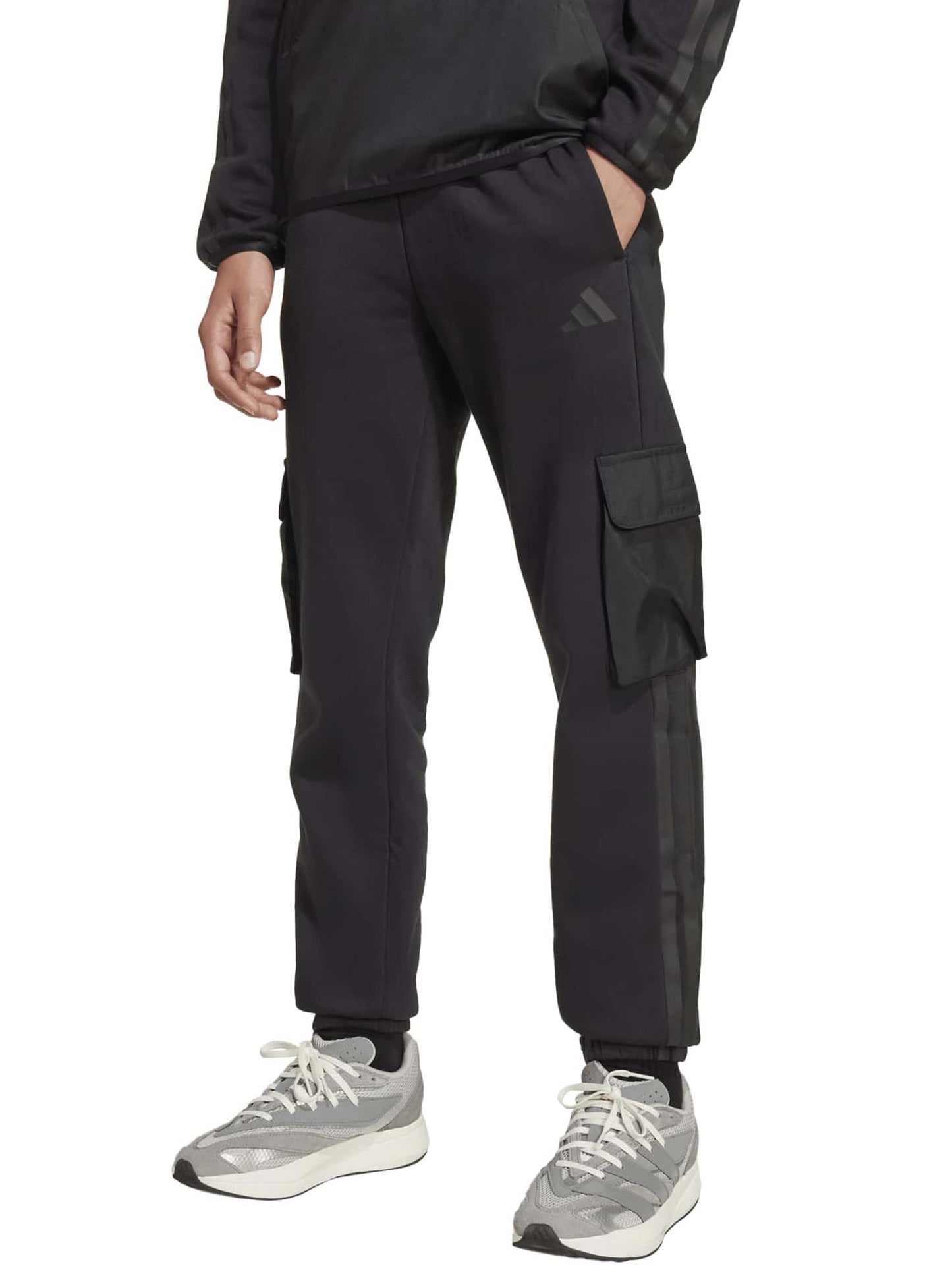 Adidas Utility Pack Fleece Cargo, pantalone Unisex bambino nero