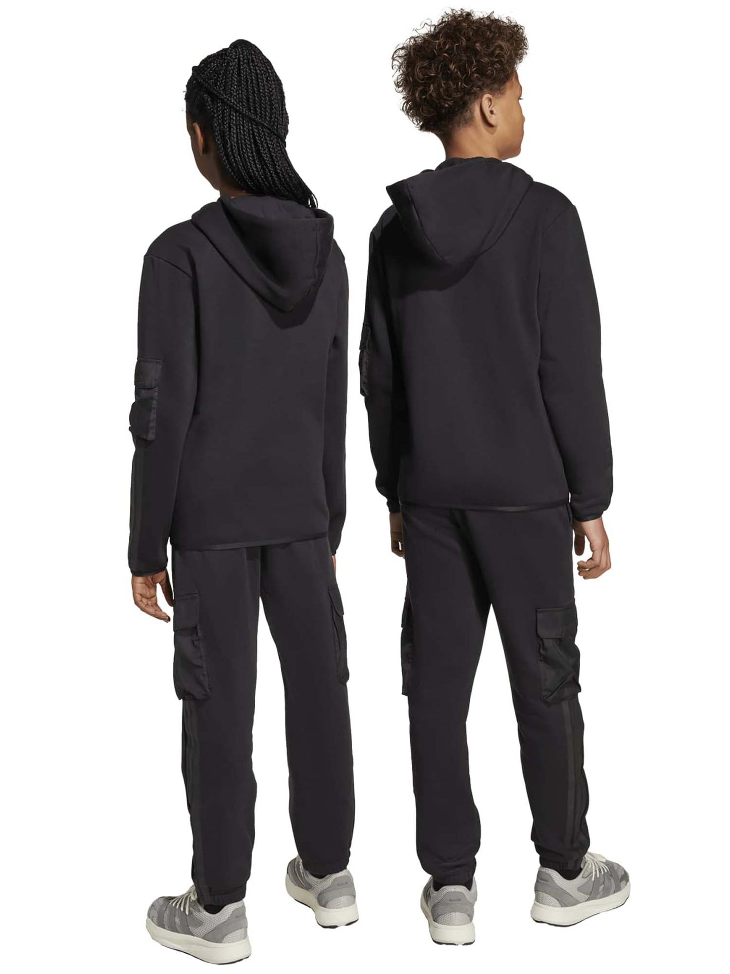 Adidas Utility Pack Fleece Cargo, pantalone Unisex bambino nero