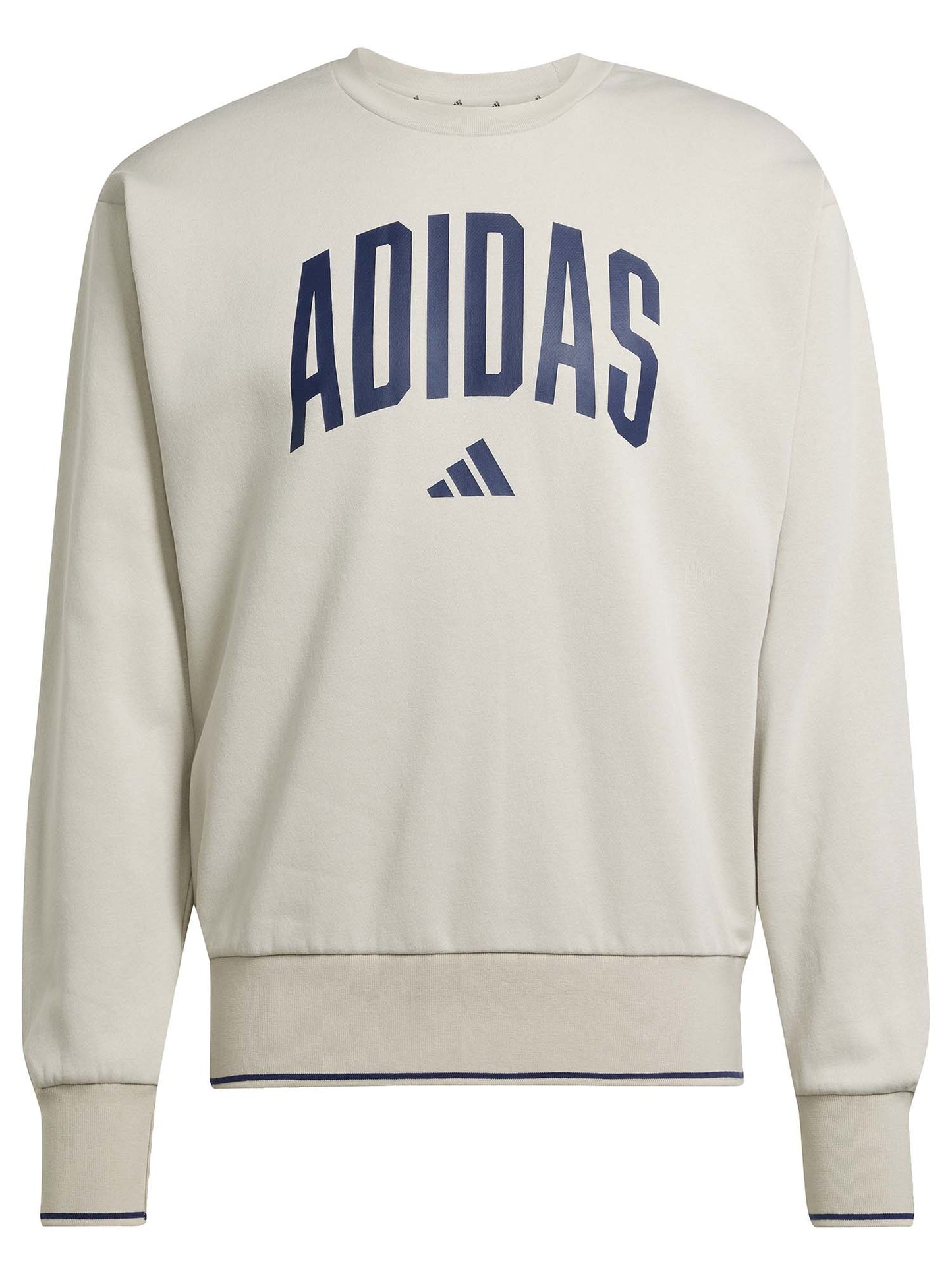 FELPA GIROCOLLO ADIDAS DA UOMO SABBIA