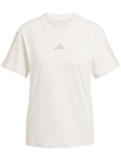 T-SHIRT SENSATIONALS ANIMAL ADIDAS DONNA BEIGE