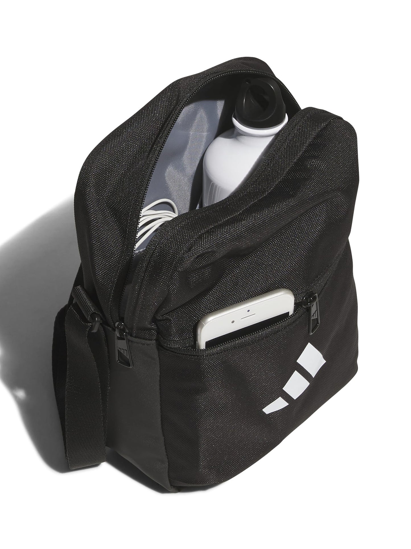 Borsa tracolla Organizer Essentials, compatta e sportiva nera da uomo