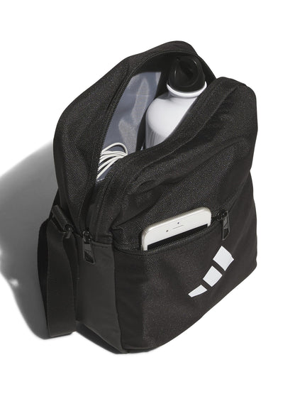 Borsa tracolla Organizer Essentials, compatta e sportiva nera da uomo