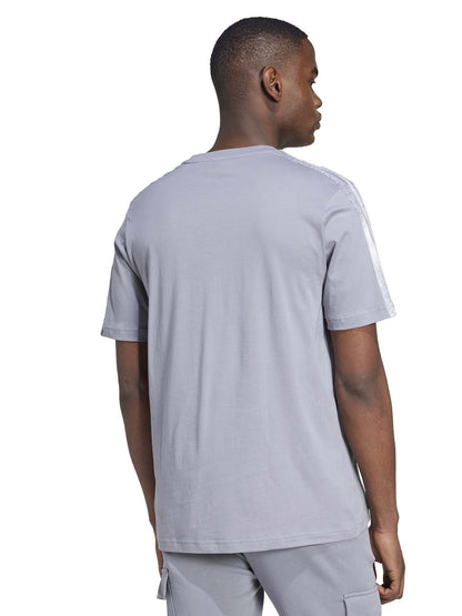 T-SHIRT COLOURBLOCK ADIDAS UOMO ANTRACITE