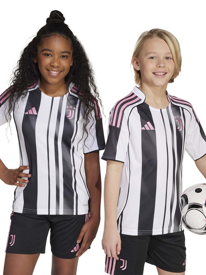 MAGLIA HOME 25/26 JUVENTUS ADIDAS DA BAMBINI BIANCO NERO