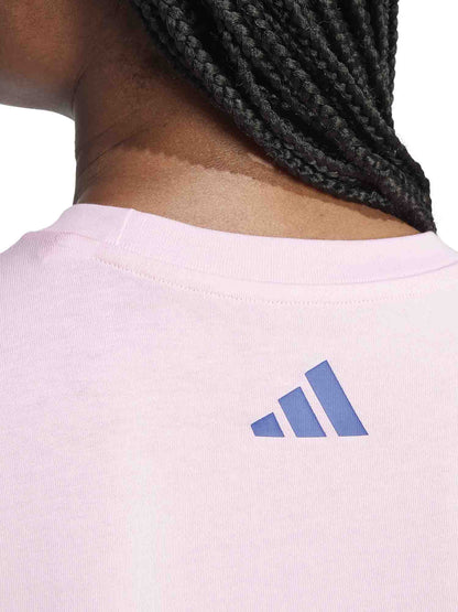 T-SHIRT TECH ILLUSTRATE ADIDAS DONNA ROSA