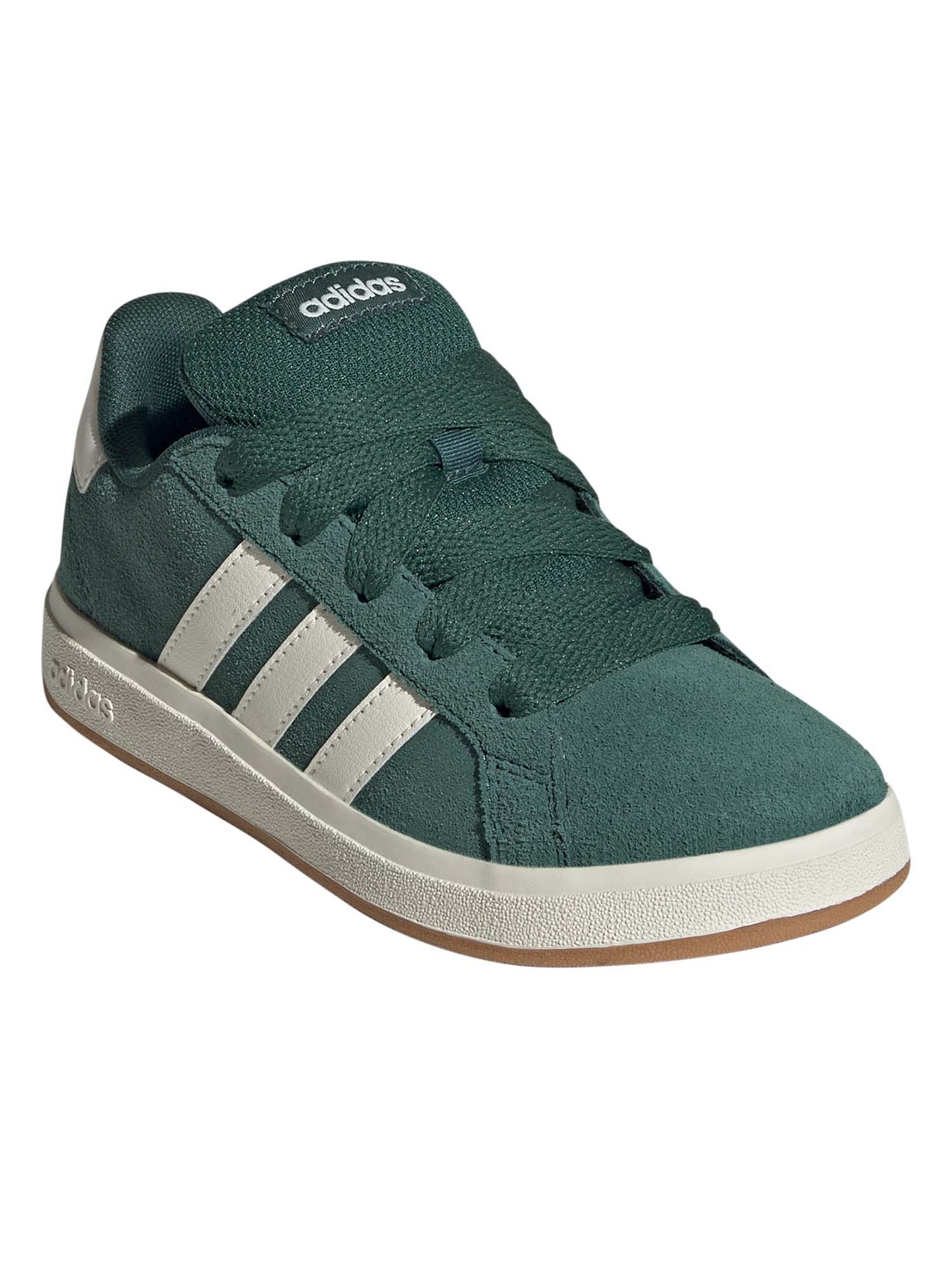 Sneakers Adidas Grand Court bimbo/a junior verdi, ispirate allo stile skate