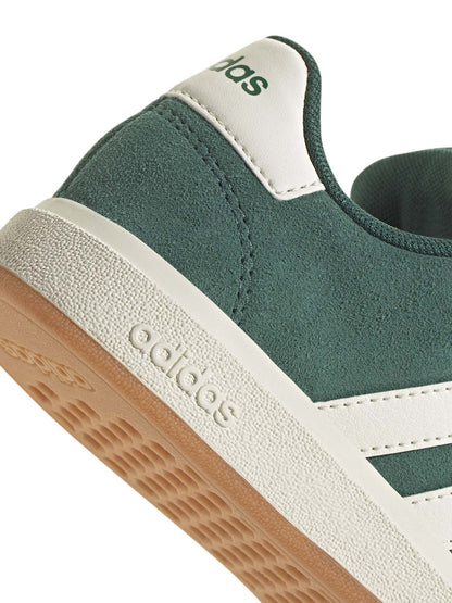 Sneakers Adidas Grand Court bimbo/a junior verdi, ispirate allo stile skate