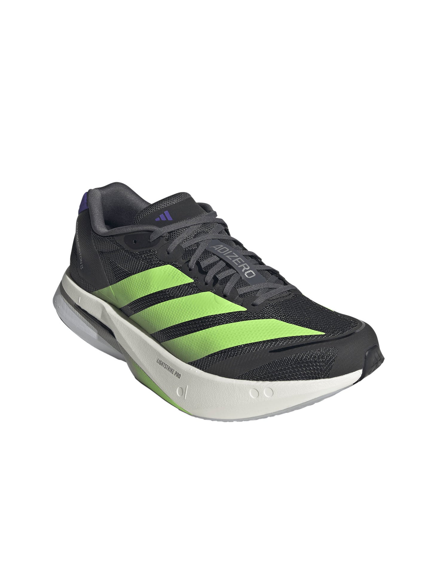 Adidas Adizero Boston 13, scarpa running uomo nera leggera e reattiva