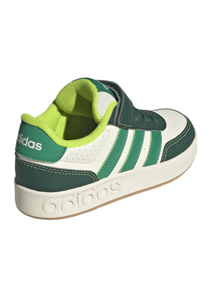SNEAKERS BREAKBASE ADIDAS BAMBINO BIANCO VERDE