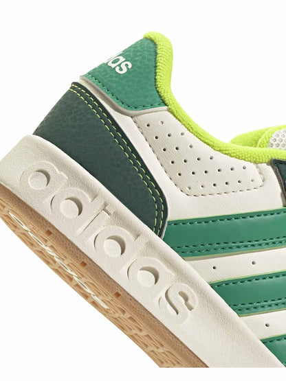 SNEAKERS BREAKBASE ADIDAS BAMBINO BIANCO VERDE