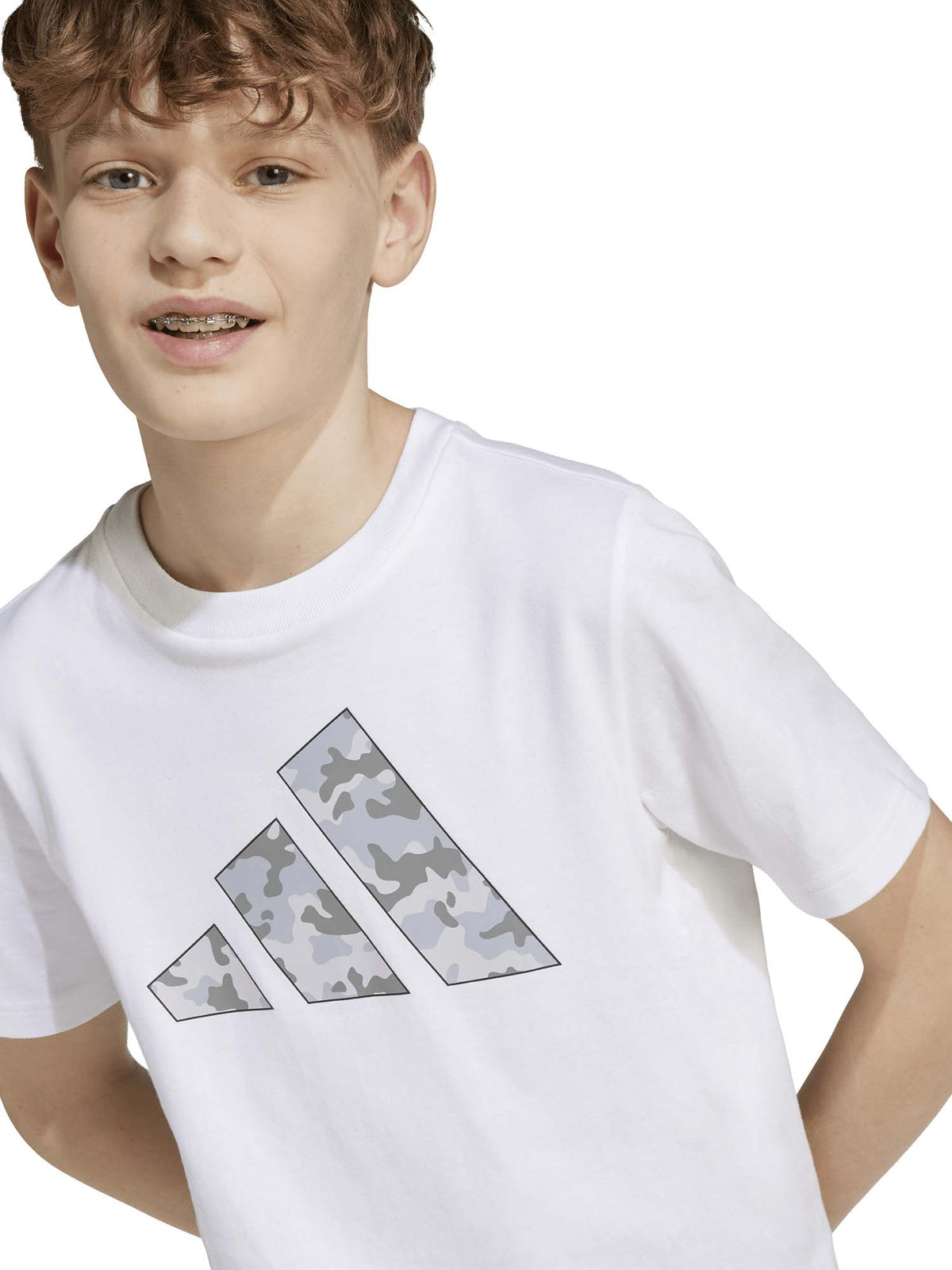 Adidas b t-shirt mm da bambino/a bianco
