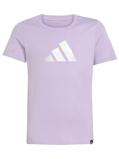 T-SHIRT GIROCOLLO ADIDAS DA BAMBINA LILLA
