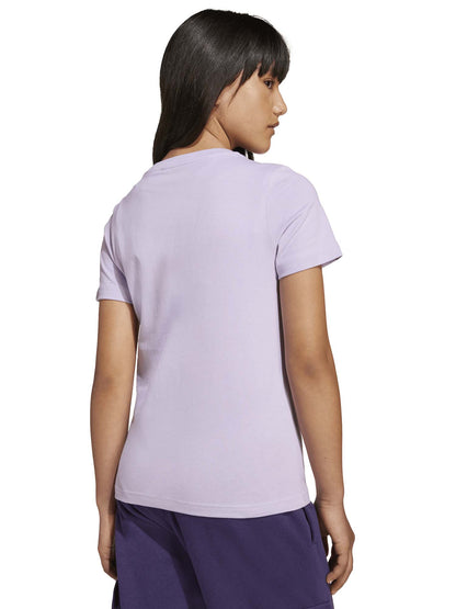 T-SHIRT GIROCOLLO ADIDAS DA BAMBINA LILLA