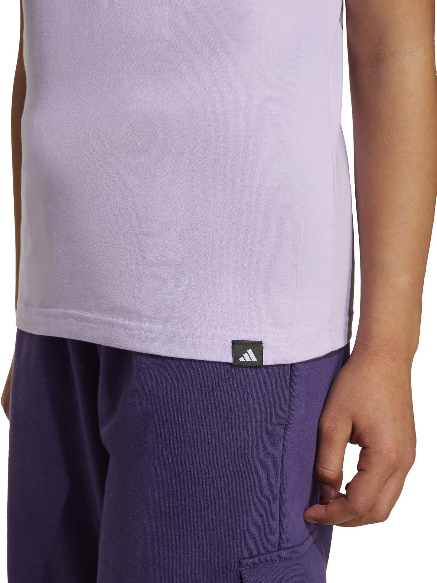 T-SHIRT GIROCOLLO ADIDAS DA BAMBINA LILLA