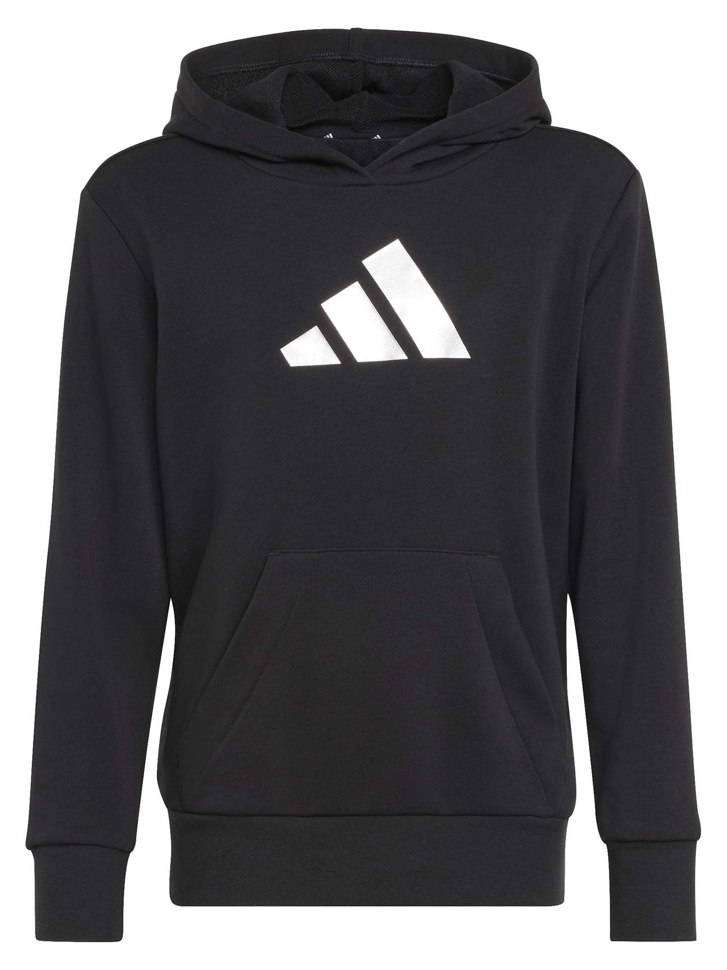 FELPA CON CAPPUCCIO GRAFICA GLAM ADIDAS BAMBINA NERO