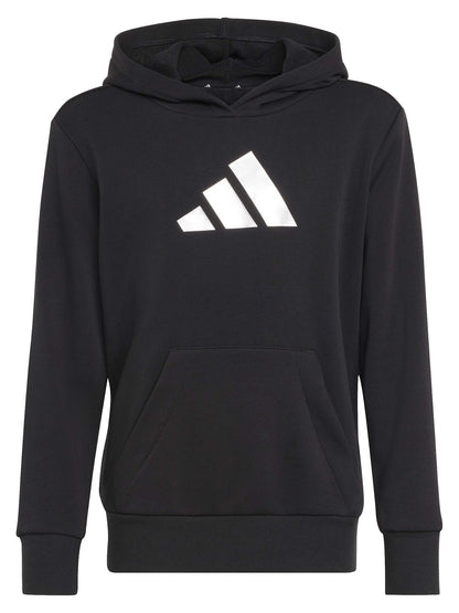 FELPA CON CAPPUCCIO GRAFICA GLAM ADIDAS BAMBINA NERO