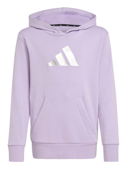 FELPA CON CAPPUCCIO ADIDAS DA BAMBINA LILLA