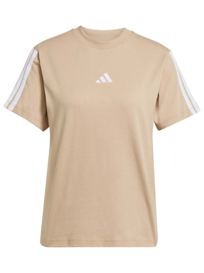 T-SHIRT BASIC 3 STRIPES ADIDAS DA DONNA NOCCIOLA