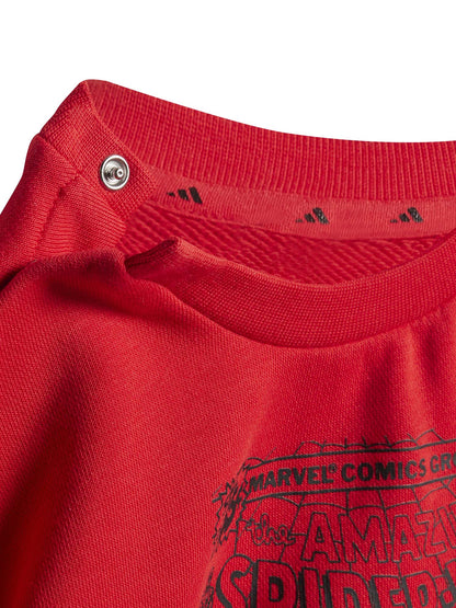 TUTA SPIDERMAN MARVEL ADIDAS BAMBINO ROSSO